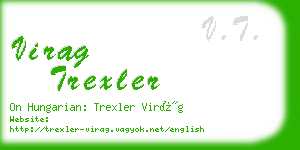 virag trexler business card